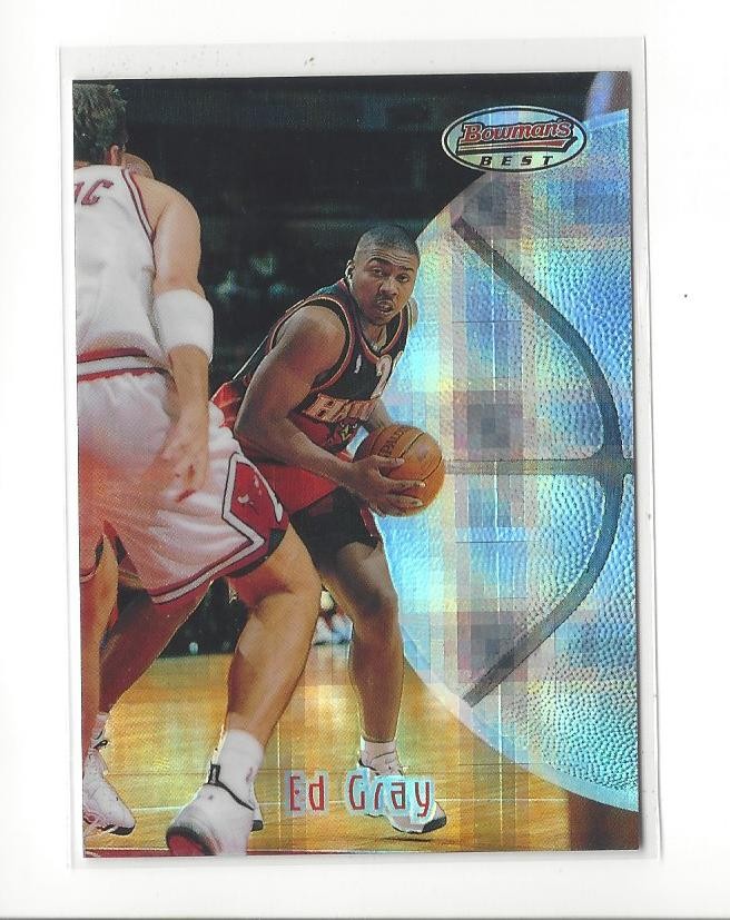 1997-98 Bowman's Best Atomic Refractor #119 Ed Gray Hawks
