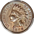 1888 1C Indian Cent PCGS MS62BN