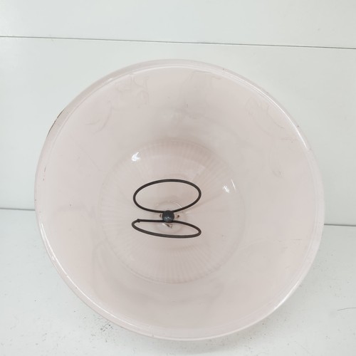 Vintage Pink Frosted Glass Lamp Shade w/Squirrels Bulb Attach 7" Diameter x 5" H - Photo 6/11