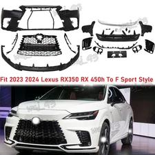 New Front Bumper Conversion kit Fits 2023 2024 Lexus RX350 RX 450h F Sport Style