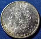 A 1883 O Morgan Silver Dollar $1 Coin - BU!