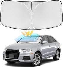 for Audi Q3 2013-2018 Windshield Sun Shade - 4 Layers Car Sunshades for Front Wi
