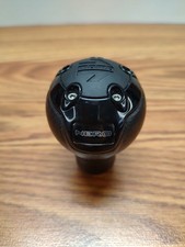 Momo Nero Shift Knob - Tall Black Leather With Black Chrome Insert