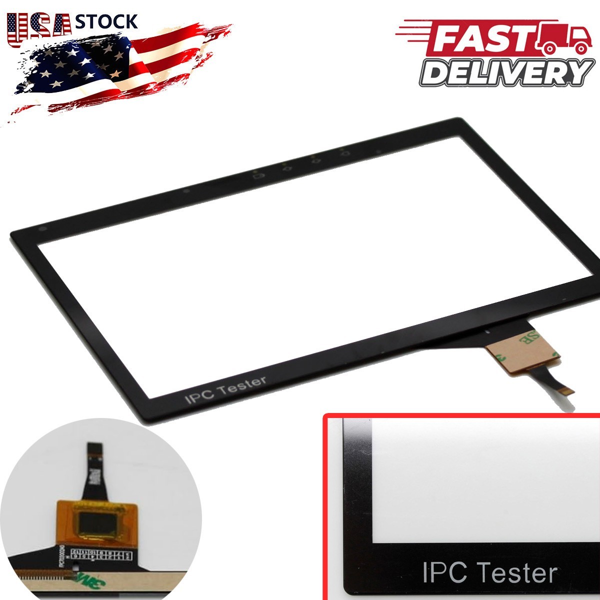 7" Touch Screen Digitizer for Rsrteng CCTV Tester IPC-9800/9900 PLUS Series US
