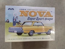 Moebius 1964 Nova Super Sport Coupe Model Car Kit - Yellow (2320)