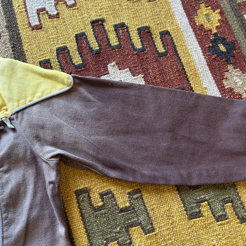 Vintage 1950s Lil Hombre Boys/Baby Cotton Western Cowboy Jacket - Yellow - Image 4 of 4