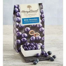 Harry & David Gourmet Milk Chocolate Covered BLUEBERRIES Made with Real Fruit
