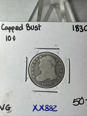 KEY BETTER  DATE 1830 CAP BUST DIME   IN VG CONDITION XX882