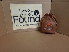 Crown Royal Collectible Limited Football Bag Faux Leather Zipper Fits 750ml