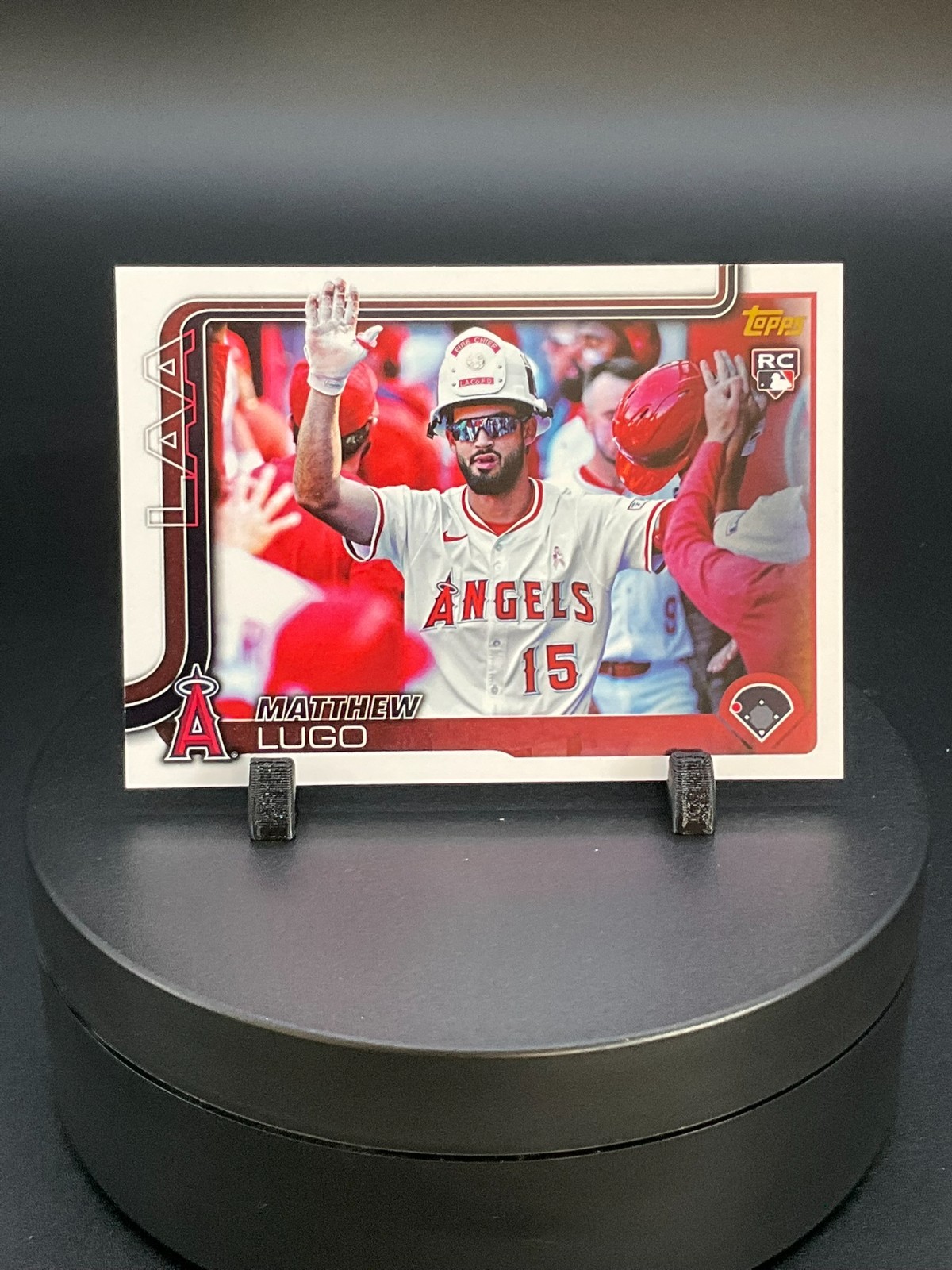 2025 Topps Update US314 Matthew Lugo, Angels RC SSP Golden Mirror Variation🔥