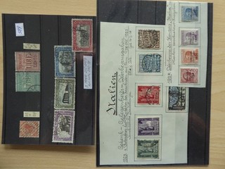 Italien 1922 28 Kleines Lot mit kpl. Sätzen Gestempelt auf Einsteckkarten !