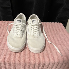 VANS Old Skool Mens Low Top Lace-Up White Sne...