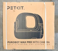 PETKIT PUROBOT MAX PRO CAT'S FACIAL RECOGNITION AI-CAMERA CAT LITTER BOX - NEW