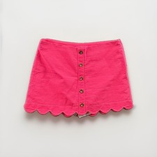 Lilly Pulitzer Pink Scalloped Lined Skirt Size 12 Side Zip