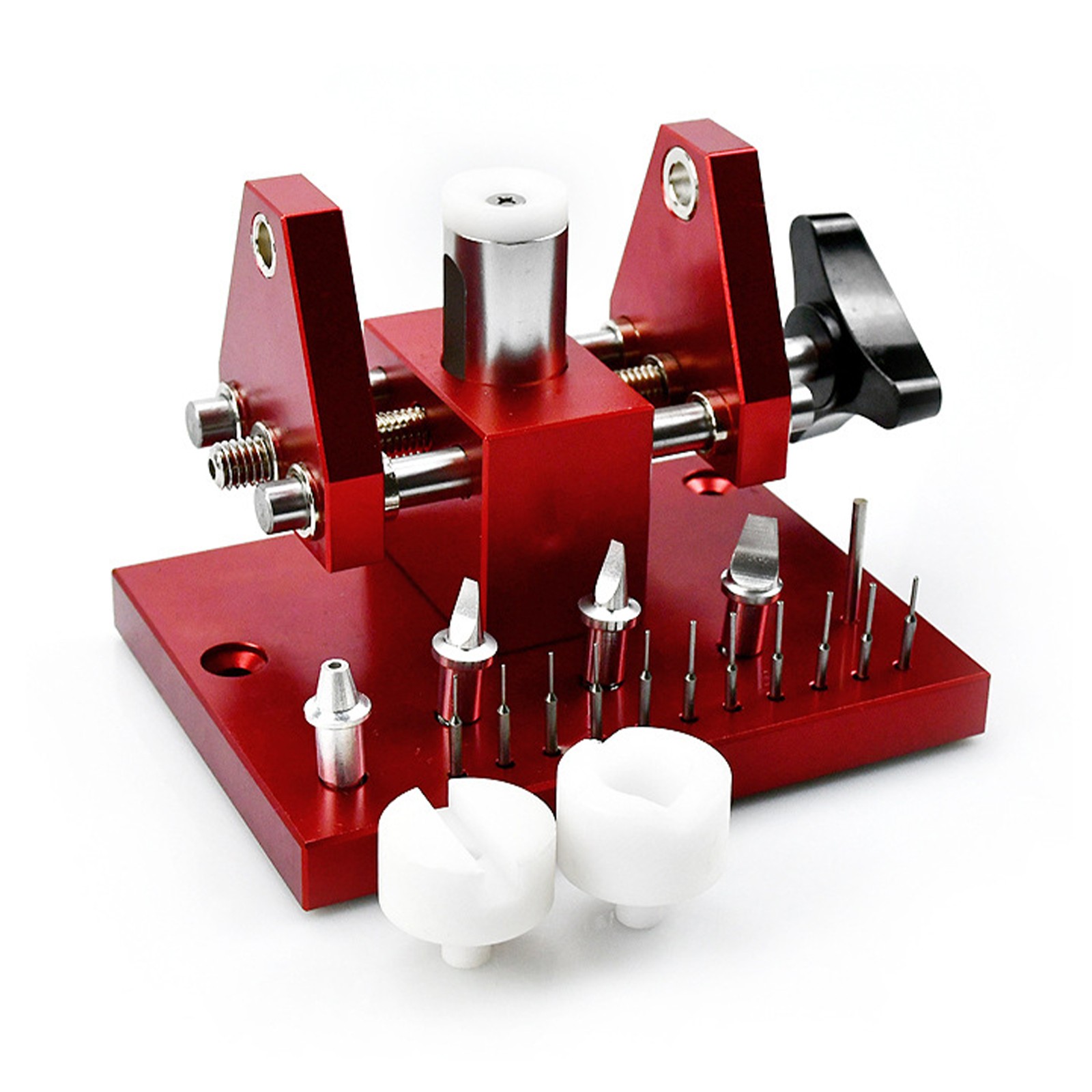 Stainless Steel Watch Back Case Opener Tool Kit with Blades & Pins-image