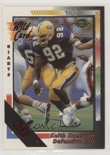 1992 Wild Card 20 Stripe Keith Hamilton #228 Rookie RC 1m8. rookie card picture