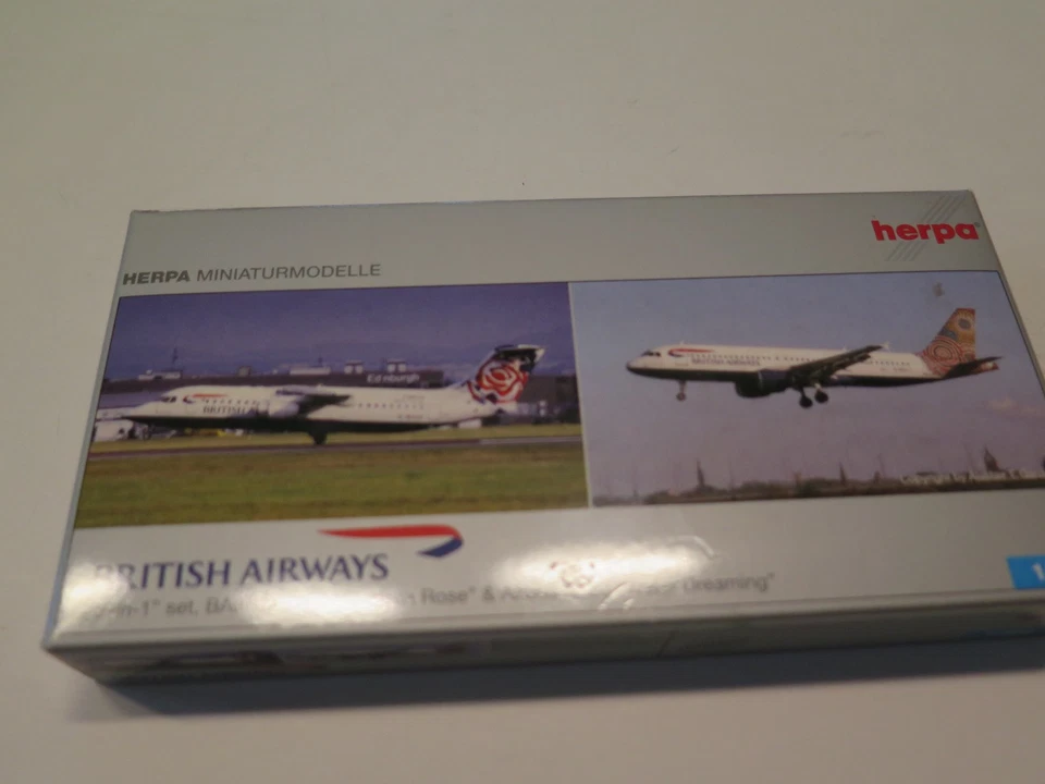 Herpa 507196 2-in-1 Set BAe 146-300 „Chelsea Rose“ & Airbus A320 „Water Dreaming