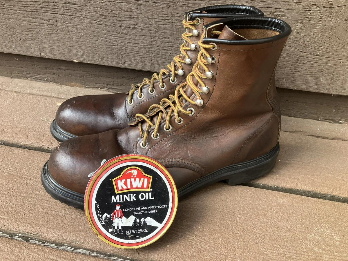 Solid Pattern Red Wing Shoes Men
