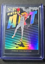 Tyrese Haliburton 2023-24 Panini Noir Vintage Art /25 Metal Frame #280 Pacers