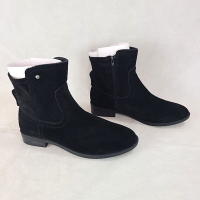 New VERY VOLATILE Women's (6.5) Lanyon Black Suede Leather Western Ankle Boots
