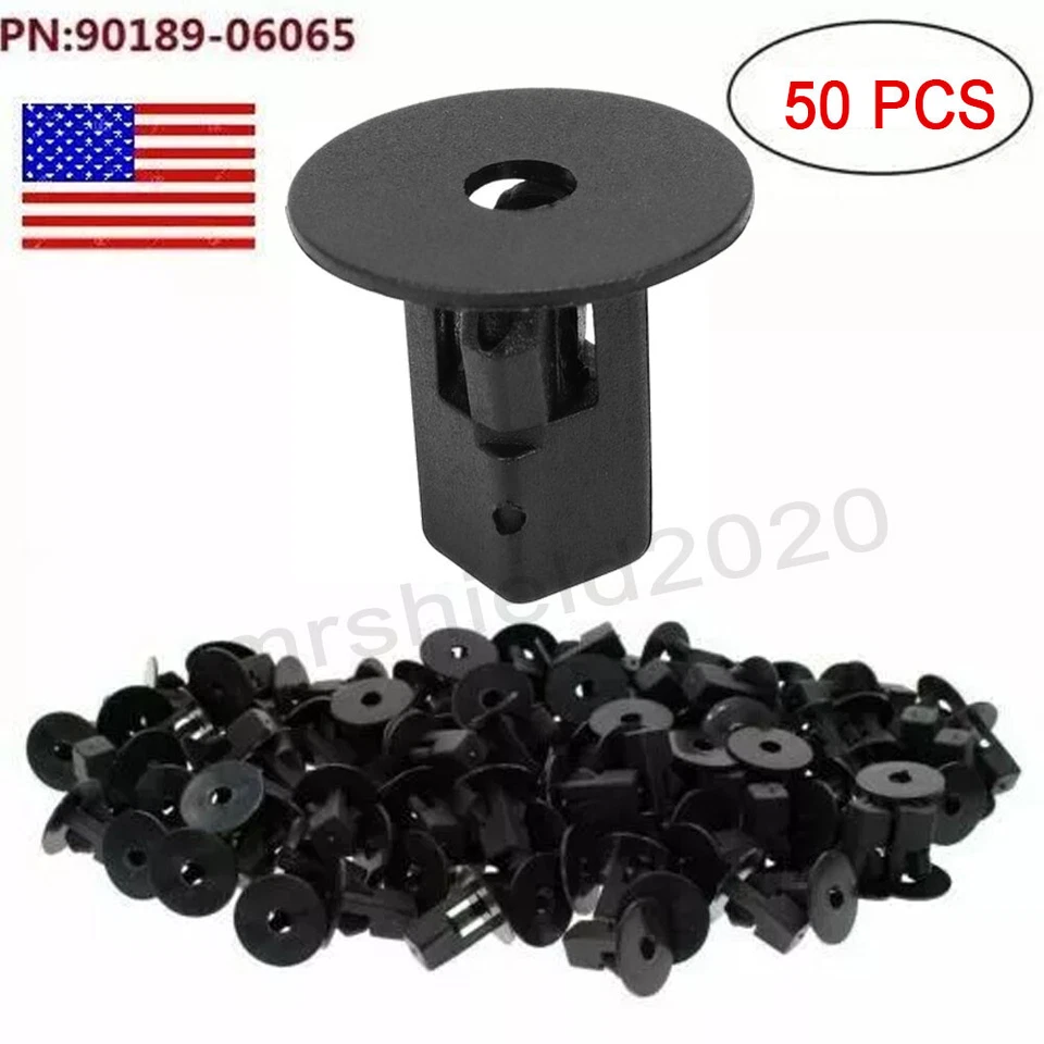 50pcs For Toyota Lexus Fender Liner Grommet Clips Fastener Retainer 90189-06013 - Image 2 of 4
