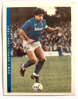 2018 DIEGO MARADONA HISTORY Sticker #054 MARADONA IN SSC NAPOLI