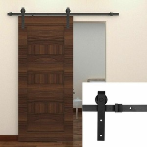 Sliding Pulley Barn Door Hardware Kit Top Mounted Hanger Track