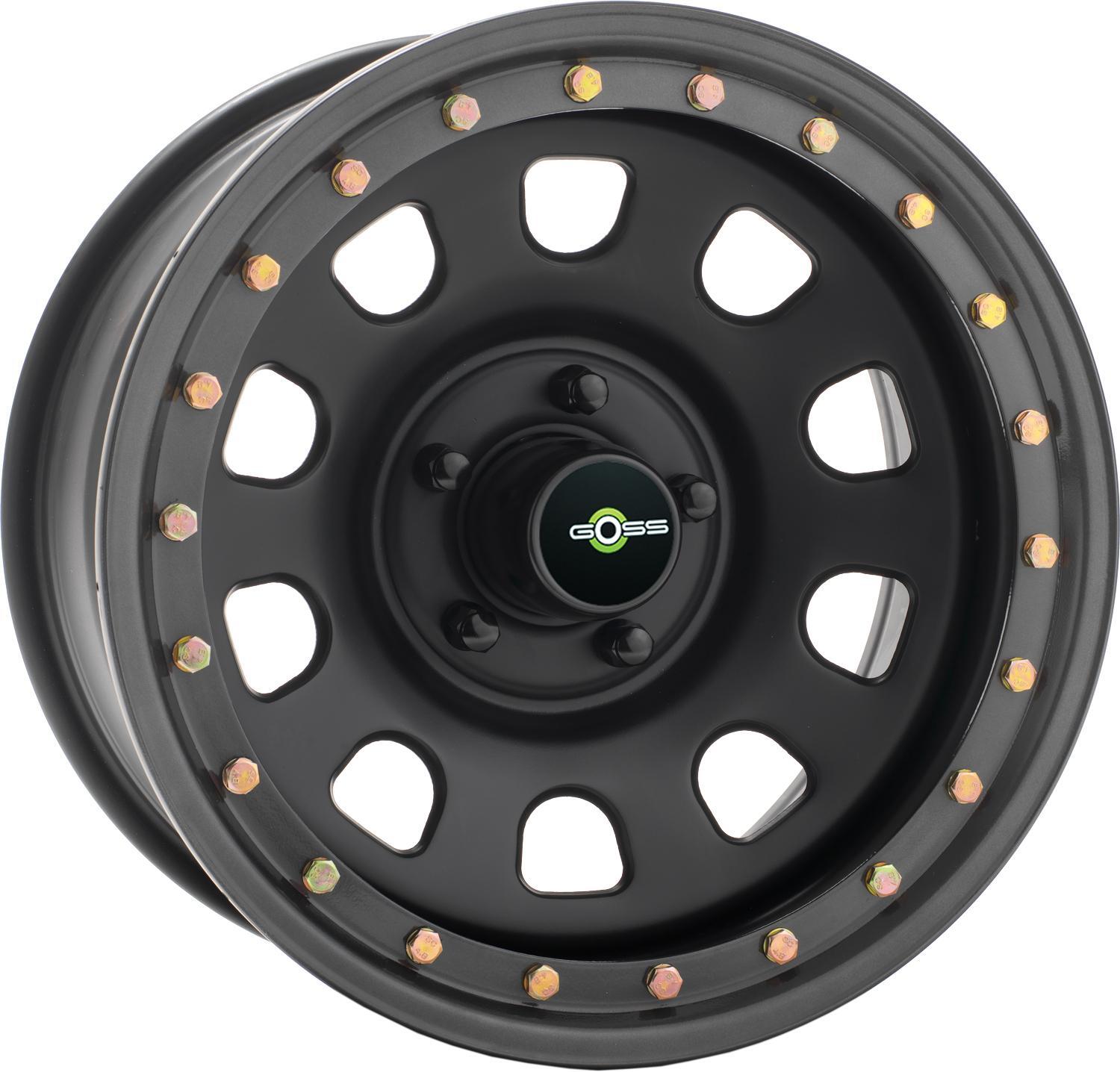 Jante acier Goss Daytona 8x17 5x127 ET10 noir satin pour 4x4