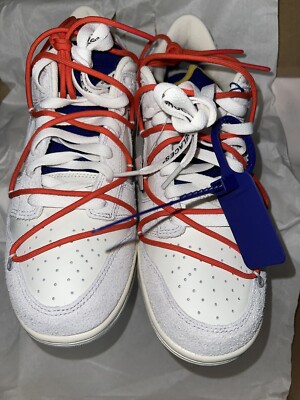 Nike Dunk Low x Off-White  Lot 13 of 50  DJ0950 110 Size 10 Men s