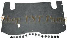 1982-1992 Ford Ranger Hood Insulation Pad & Mounting Clips 1/2" Black Heat 