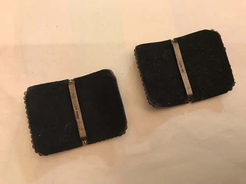 Vintage antique Marcasite cut steel shoe buckles made in France - Picture 2 of 5