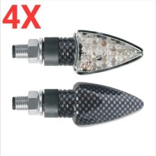 4X frecce moto Indicatori carbon look universali amas viperled omologate