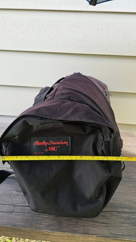 Harley Davidson by SAC Black Motorcycle Backrest Sissy Bar Luggage Bag READ DESC - Picture 4 of 7