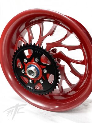NINJA 240 FAT TIRE CANDY PRO RED HELLIAN WHEELS 00-05 KAWASAKI
