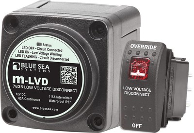 Blue Sea m-LVD Low Voltage Disconnect 12vDC 7635-BSS