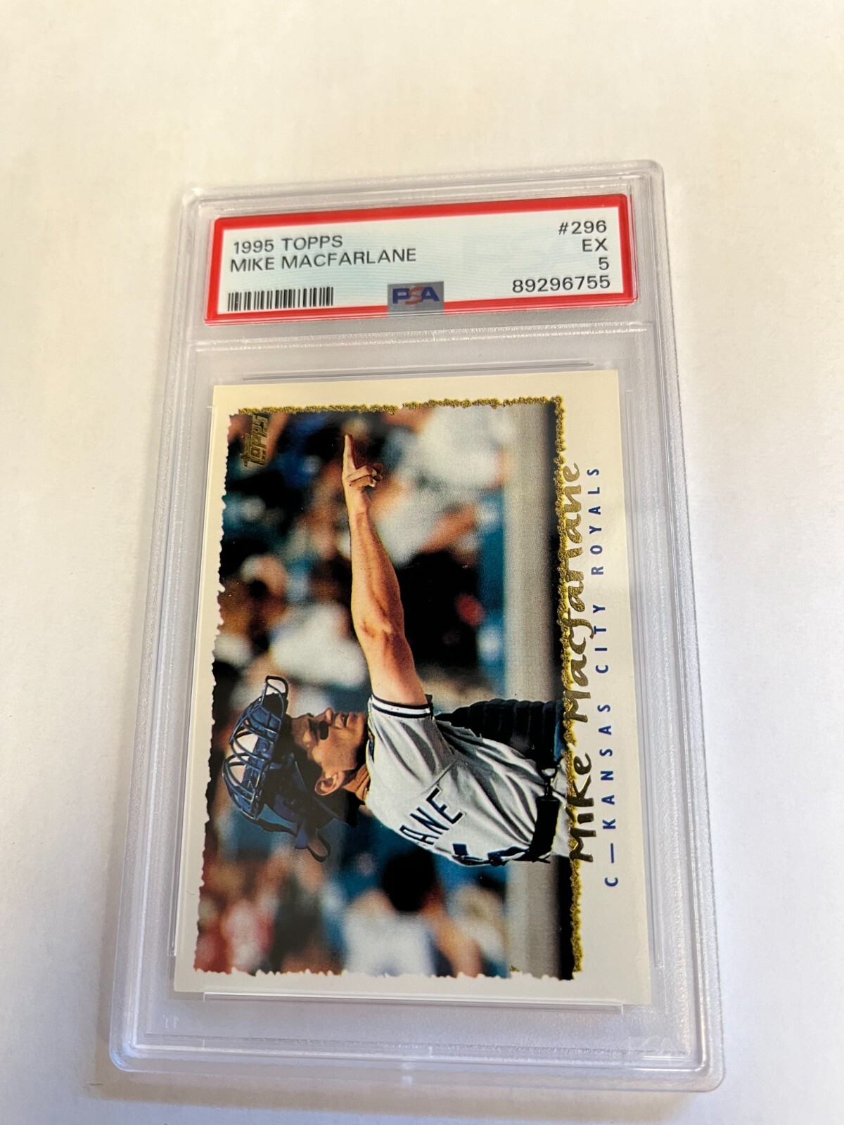 1995 Topps Mike Macfarlane #296 EX PSA 5