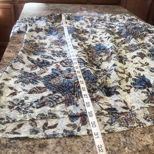 One World Sz 1X Multicolor Floral Top Blouse W/Attached Cami Long Sleeve - Picture 3 of 14