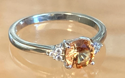 Anillos Zafiro Azul Dorado Rubí Blanco Rosa... Plata maciza tallas 6,5 a 10 EE. UU. - Imagen 31 de 37