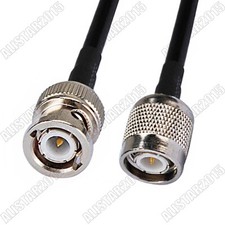 TNC Male to BNC Male Plug Connector Lot RF Pigtail Coaxial Cable RG58 for Wifi