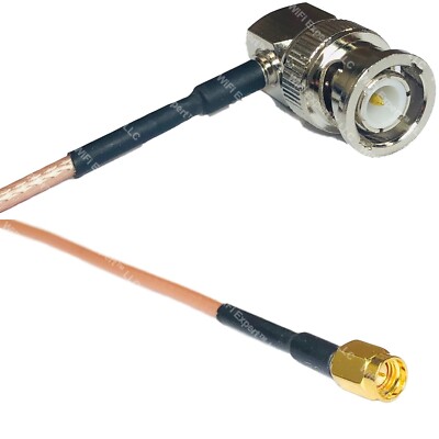 RG316 BNC MALE ANGLE to SSMA Male RF Cable Rapid-SHIP LOT