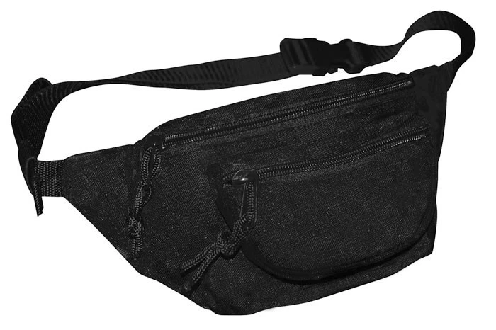 NEU Bauchtasche Schwarz Gürteltasche Doggy Bag Hüfttasche Army ca. 2.5 L Outdoor