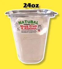 ALLULOSE & MONK FRUIT SUGAR 24oz 680g ZERO CALORIE NON-GMO KETO FRIENDLY 