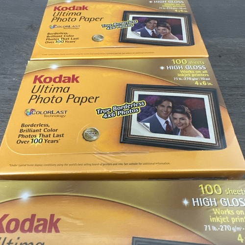 300 Kodak Ultima Photo Paper High Gloss Photo Picture Paper 4x6 Sheets Inkjet - 第 3/5 張圖片