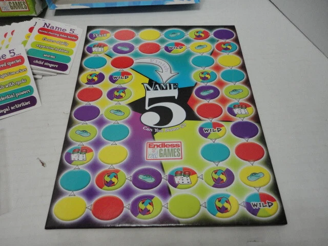 ¿Puedes nombrar 5? Juego de mesa de Endless Games Foto 4 de 4