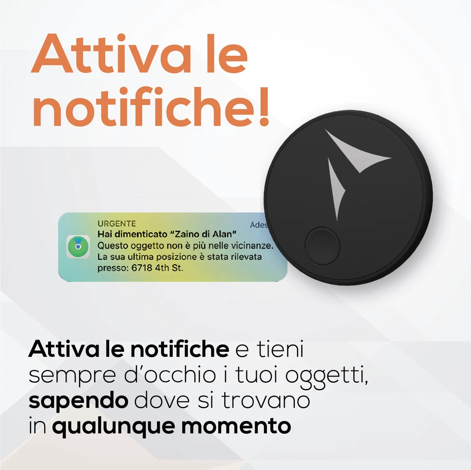 Techmade Localizzatore Tracker per Chiavi, Auto, Zaini ecc. | Con funzione SOS - Immagine 3 di 4