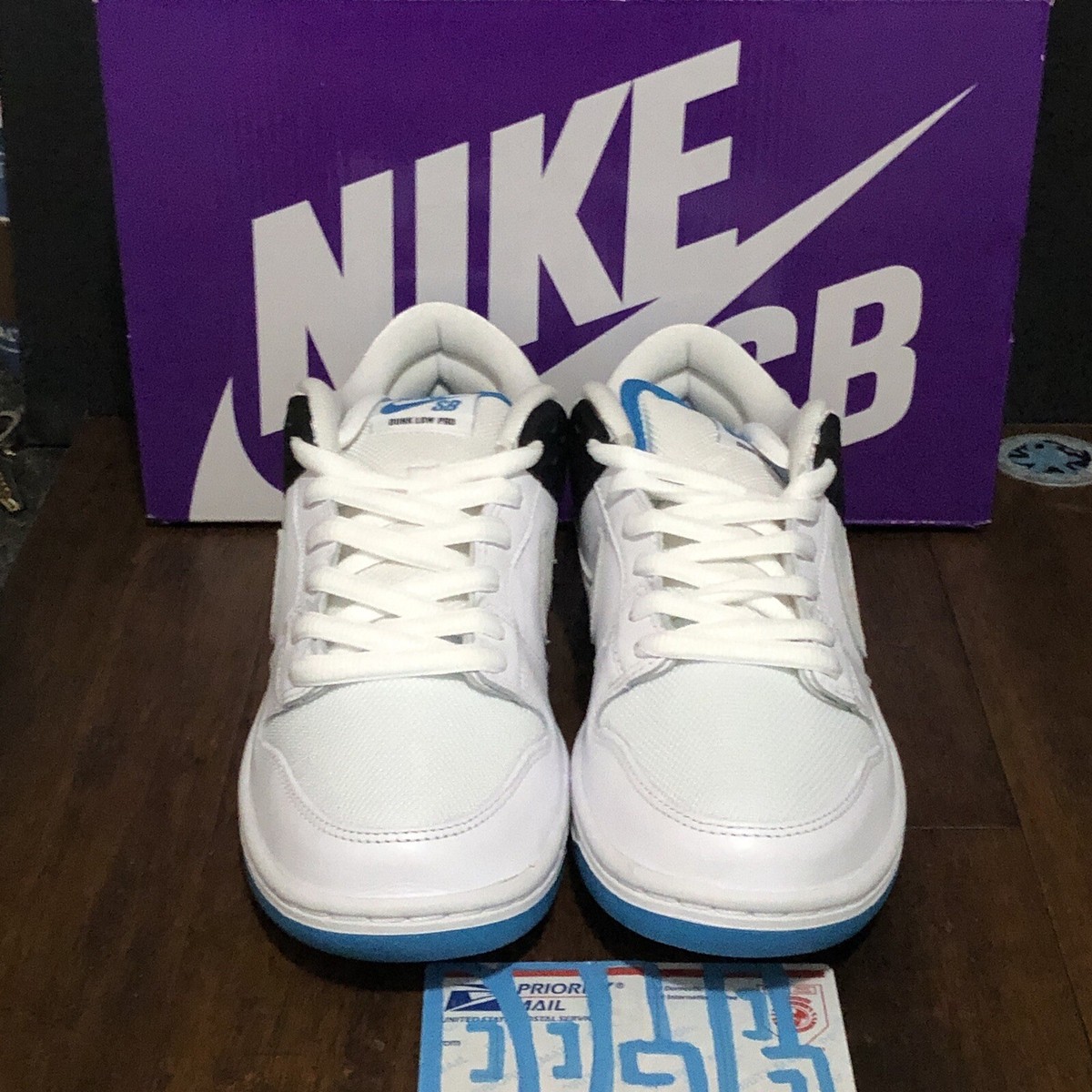 New Nike SB Dunk Low Pro Laser Blue US Men's Size 8 (BQ6817-101