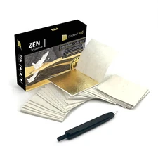 99.99% Pure Gold Edible Gold Leaf Sheet 24K GoldleafKing Zen Edition 4x4cm