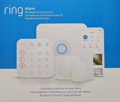 RING Alarm Security Kit (2. Generation) 5-teiliges Alarmsystem - Weiß Neu OVP
