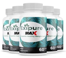 (5 Pack) Exipure MAX Pills, Maximum Strength Original Formula, Weight Management