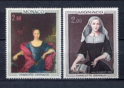 s12443 Monaco postfrisch ** 1973 Gemälde 2v